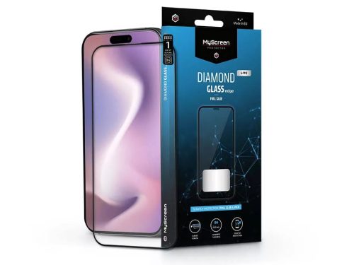MyScreen Diamond Glass Lite Edge 2.5D Full Glue Üvegfólia - iPhone 16 Pro / 17 / 17 Pro