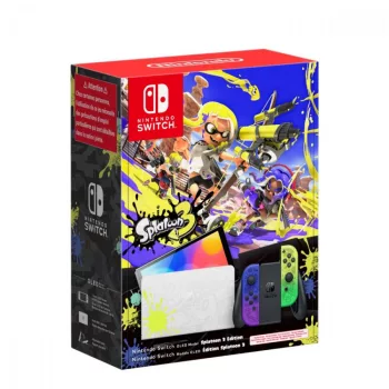   Nintendo Switch OLED Modell Splatoon 3 Edition (használt, 12 hónap jótállás)