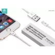 DEVIA USB - LIGHTNING TÖLTŐ- ÉS ADATKÁBEL 2 M - FEHÉR