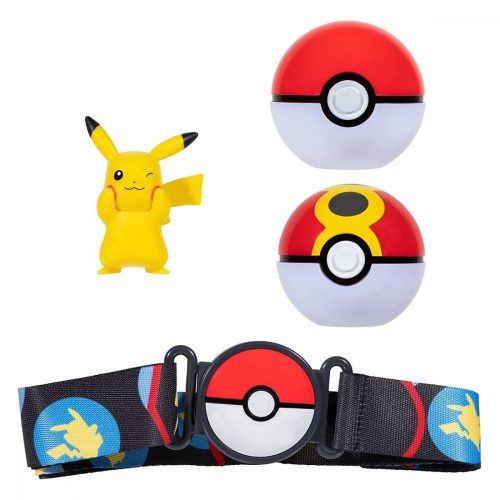 Pokémon - Clip N Go Poké labda öv szett (Poké Labda,  Repeat labda, és Pikachu)