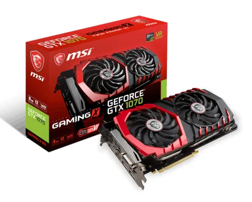 MSI GTX 1070 8GB GDDR5 videókártya (használt, tesztelt, 1 hó jótállás)