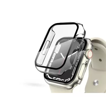   Devia APPLE WATCH 7 / 8 (41 MM) VÉDŐTOK BEÉPÍTETT EDZETT ÜVEGGEL - ÁTLÁTSZÓ