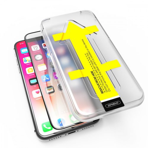 ZiFriend 3D Full Cover, önfelhelyező smart üvegfólia, iPhone XR