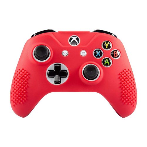 Csúszás-gátló szilikon gumi tok Xbox One kontrollerhez - Piros