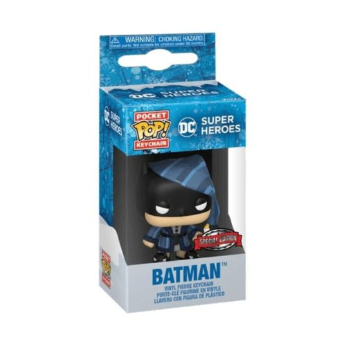 Funko pocket POP! kulcstartó - DC Comcis: Ünnepek - Batman figura ( WMT )