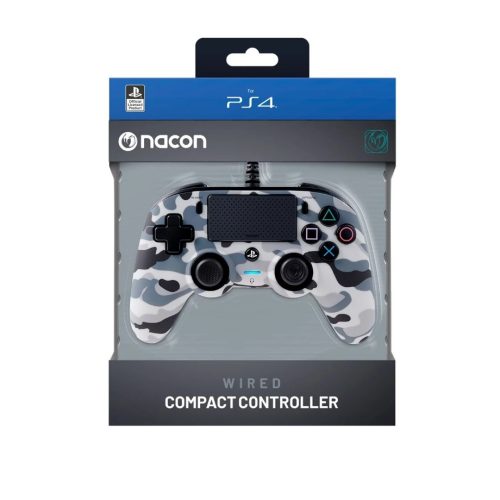 Nacon Wired Compact Controller Szürke Terepmintás (vezetékes kontroller) PS4/PC