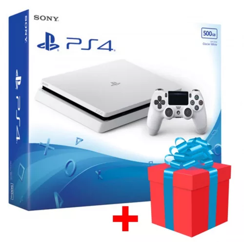 Playstation 4 (PS4) Slim 500 GB Glacier White 500 GB (fehér) + 5 db választható játék