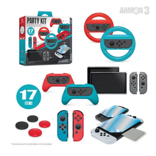 Armor3 Nintendo Switch / OLED party csomag (M07532)