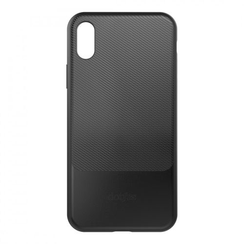 Dotfes G02 Karbon, kártyatartós, ütésálló tok, Iphone XS Max (fekete)