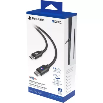   PS5 USB-C - USB-C töltőkábel, PlayStation 5 kontrollerhez, 3 méter, 60W
