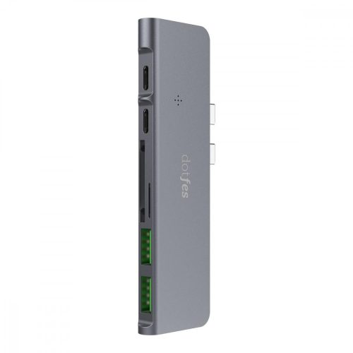Dotfes N01 Alumínium USB-C Adapter Hub Macbook Air / Pro