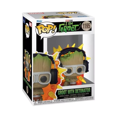 Funko POP! Marvel: I am Groot - Groot w/Detonator figura #1195