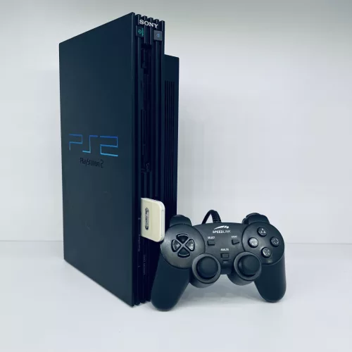 Playstation 2 SCPH-3904 játékcsomag utángyártott kontrollerrel (használt, 1 hó jótállás)