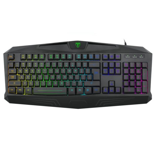 T-Dagger Tanker Rainbow Vezetékes RGB Gaming Billentyűzet (fekete)