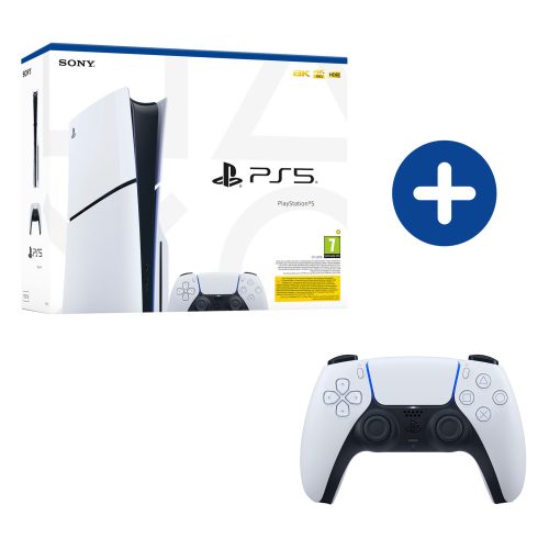  PlayStation®5 konzol (lemezolvasóval) (PS5 Slim) 2db Dualsense kontrollerrel