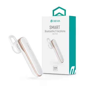   DEVIA WIRELESS BLUETOOTH HEADSET V4.2 - DEVIA SMART BLUETOOTH 4.2 EARPHONE - FEHÉR