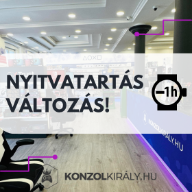 Konzolkirály nyitvatartás változás